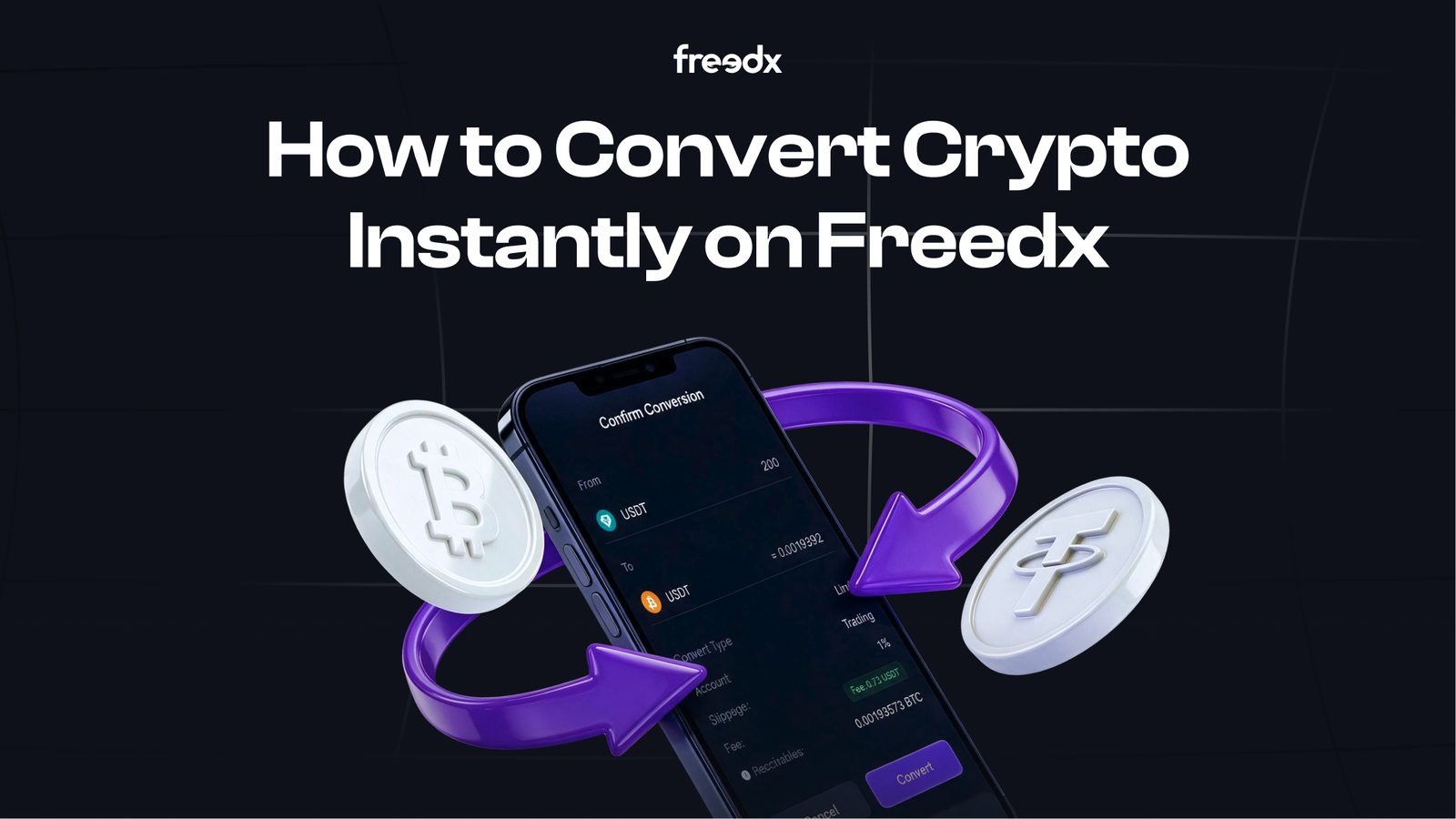 How to convert crypto instantly blog banner