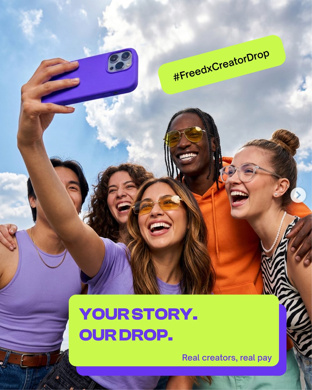 Freedx Creator Drop — Your story, our drop
