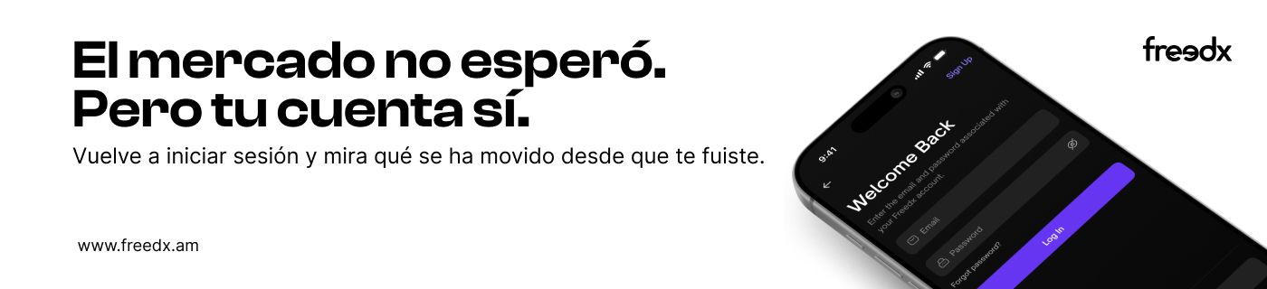Freedx email header: the market didn't wait but your account did (Spanish)