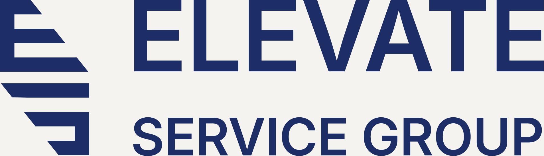 Elevate Service Group logo in navy