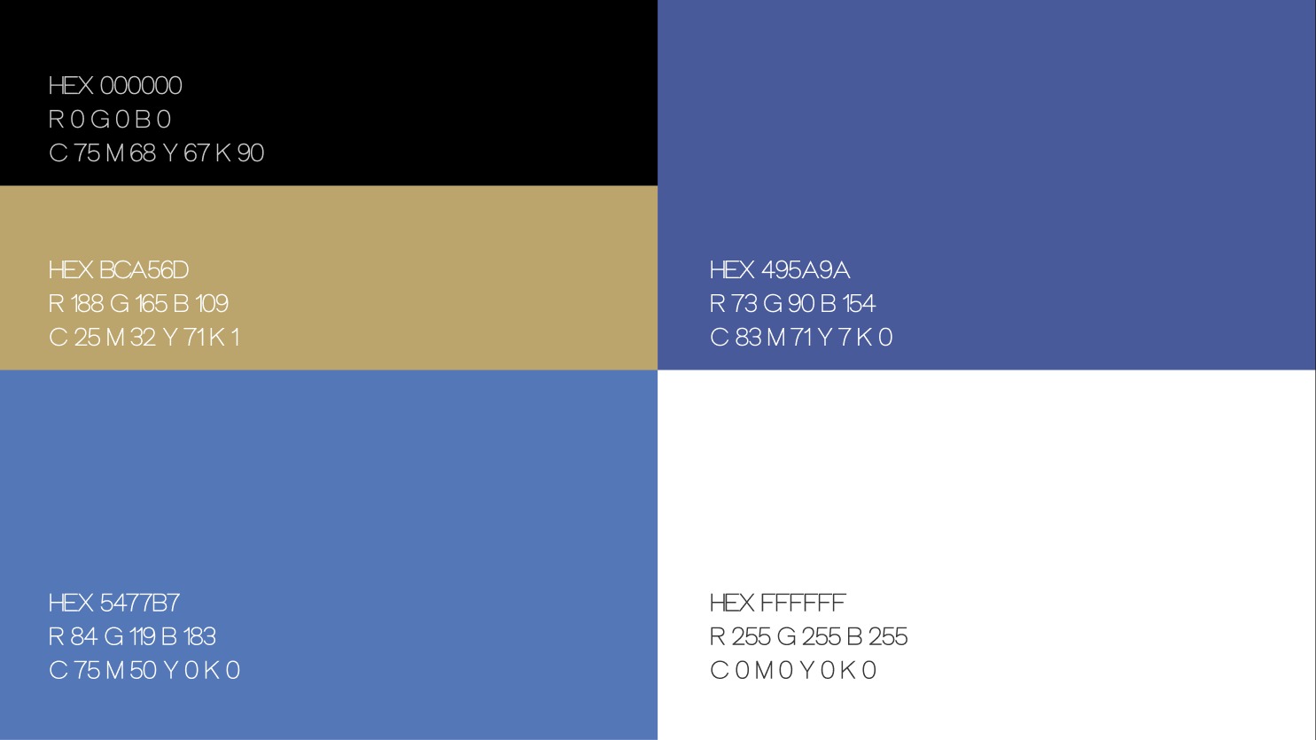 Fiberglass Columns color guide with hex, RGB and CMYK codes