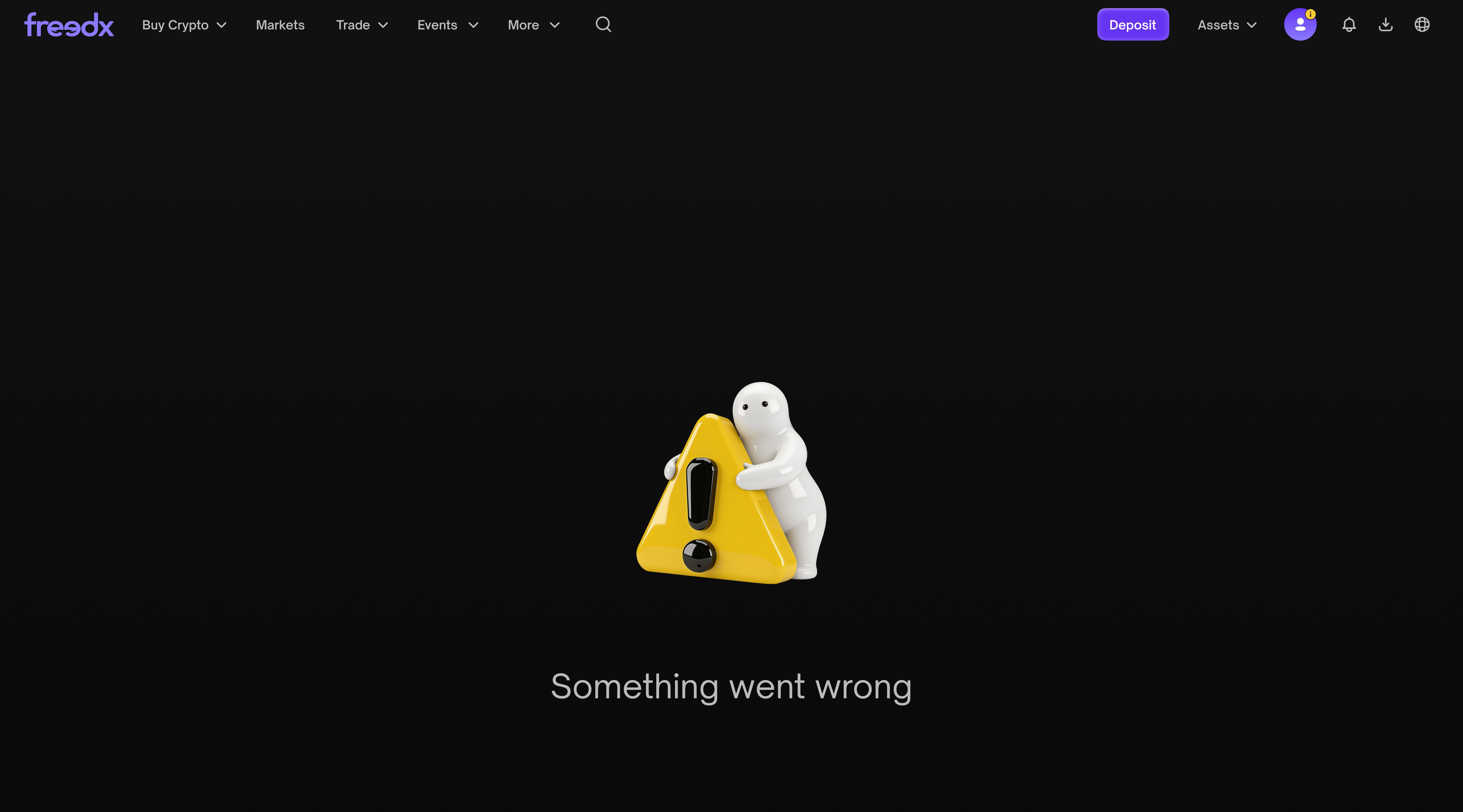 Freedx something went wrong error state