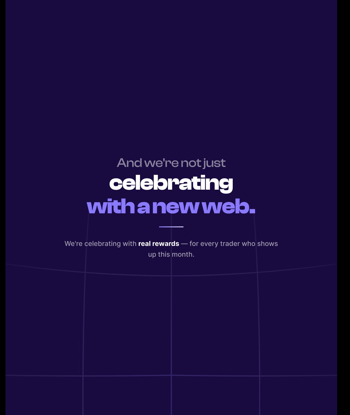 Freedx social post — Celebrating with a new web