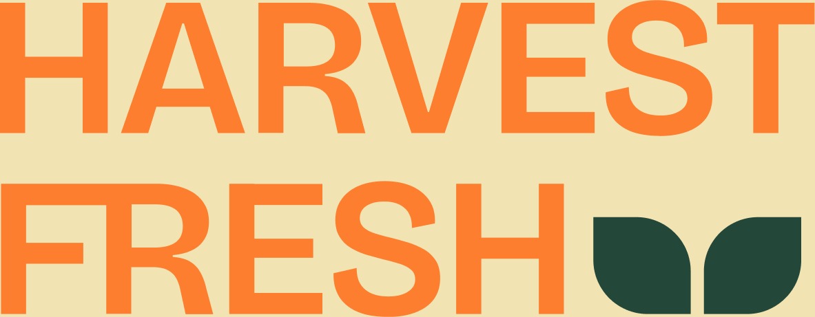 Harvest Fresh wordmark in orange