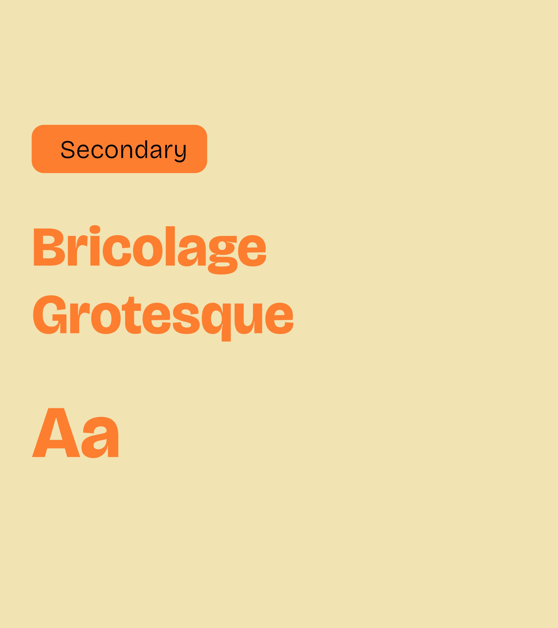 Harvest Fresh secondary typeface — Bricolage Grotesque
