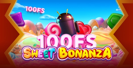 1King Casino 100 free spins Sweet Bonanza promo banner