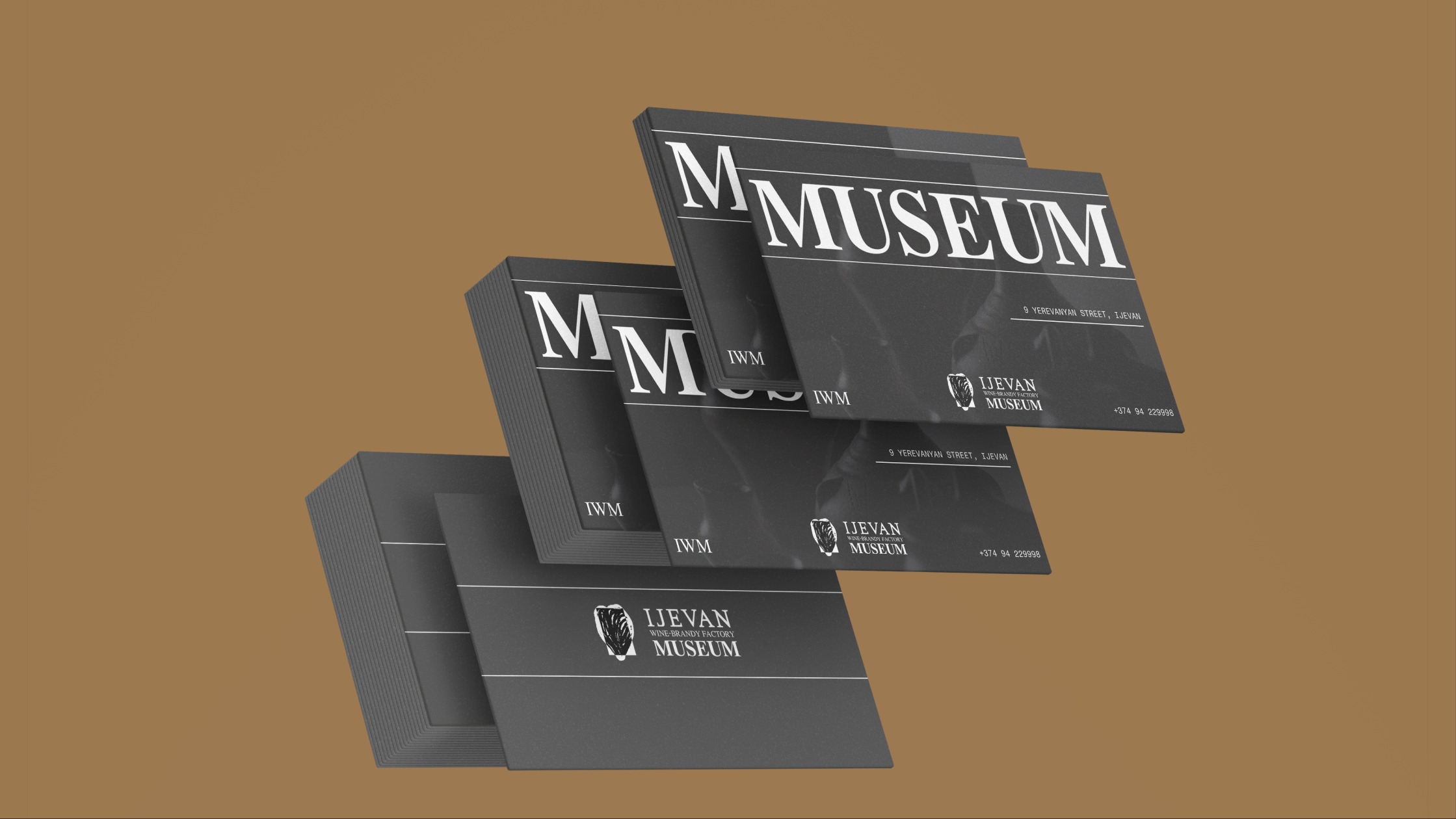 Ijevan Museum ticket stack mockup