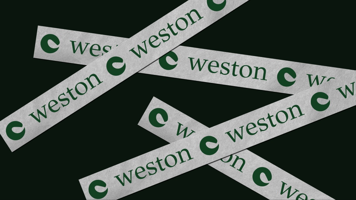 Weston branded washi tape mockup